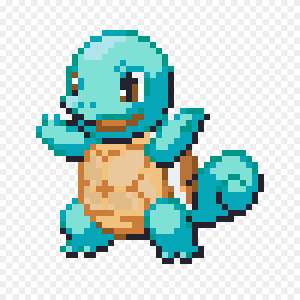 Pokemon Sprite Squirtle Image With Squirtle Pixel Art, Bulldozer, Machine Free Png