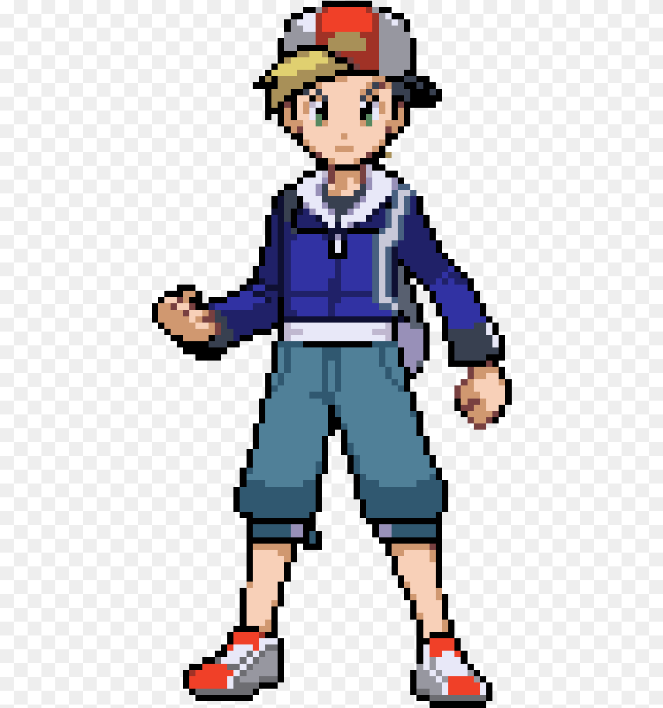 Pokemon Sprite Trainer Picture Sprite Pokemon Trainer Pixel Art, Boy, Child, Male, Person Png Image