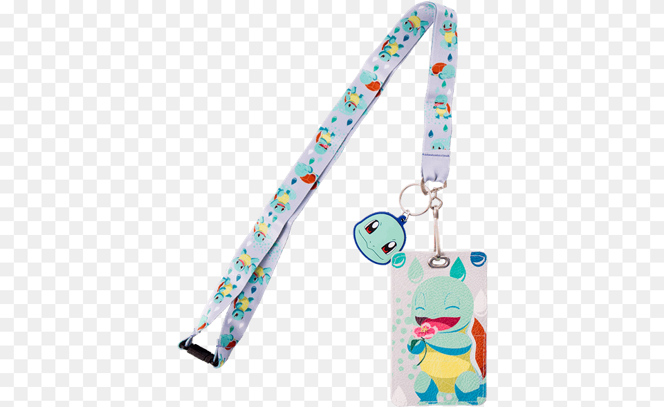 Pokemon Squirtle Floral Loungefly Lanyard Cartoon, Accessories, Bag, Handbag, Strap Png