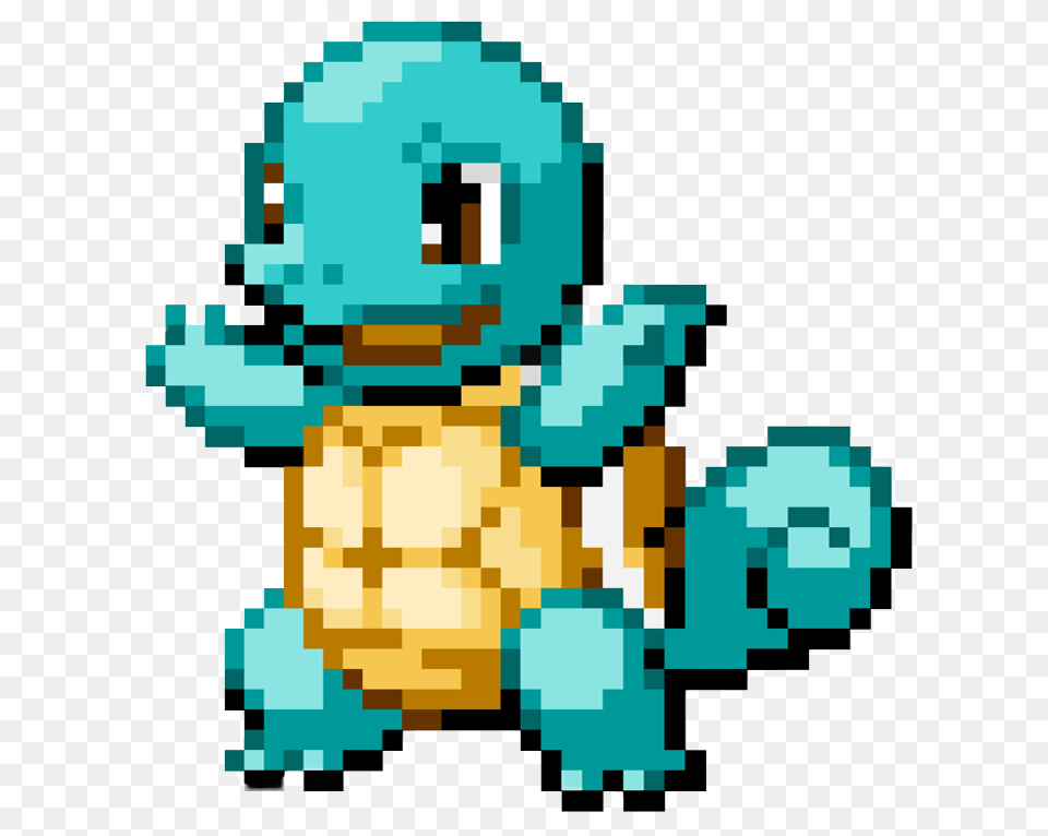 Pokemon Squirtle Icon By Betatus Squirtle Pixel Transparent, Turquoise, Bulldozer, Machine Png