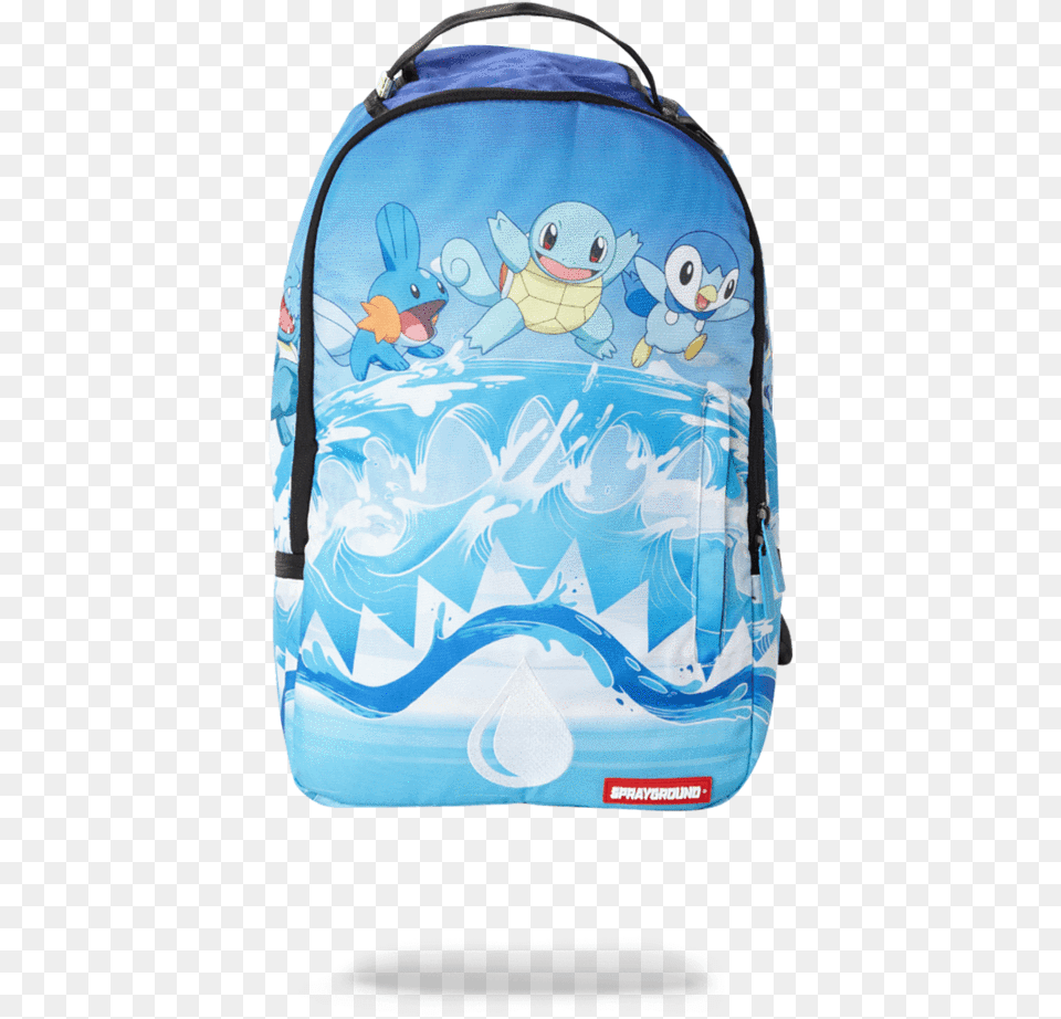 Pokemon Squirtle Water Shark Sprayground Pokemon Backpack, Bag, Accessories, Handbag, Baby Free Png Download
