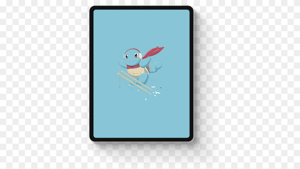 Pokemon Squirtle X Winter Sport Skiing Ski Equipment, Computer, Electronics, Tablet Computer, Outdoors Png Image