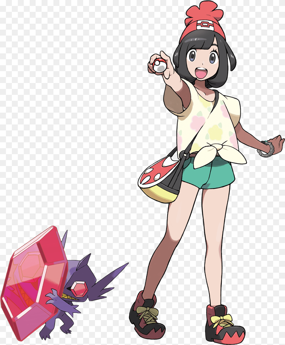 Pokemon Sun And Moon Protagonist, Child, Person, Female, Girl Free Transparent Png