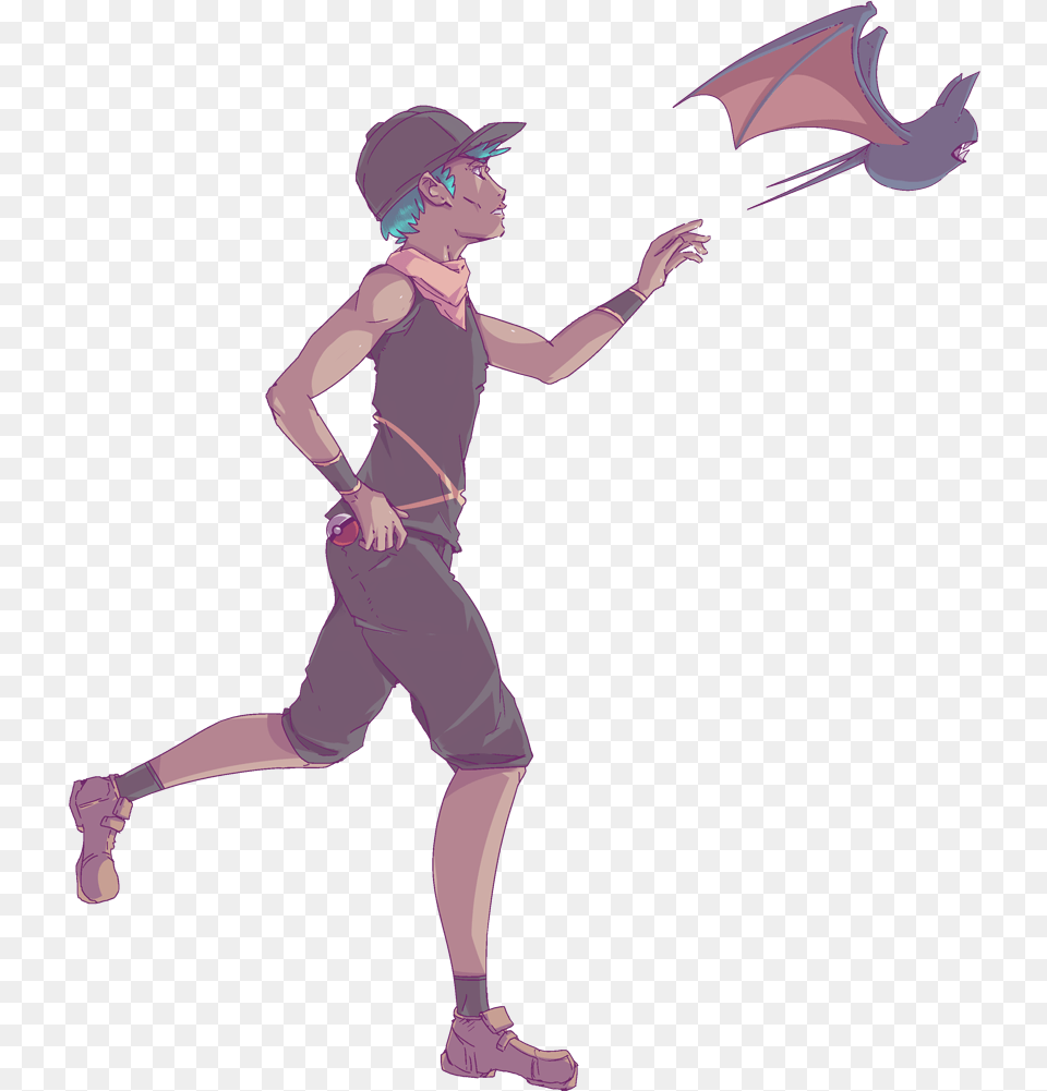 Pokemon Sun And Moon Punk Guy, Person, Purple, Cartoon, Face Free Transparent Png