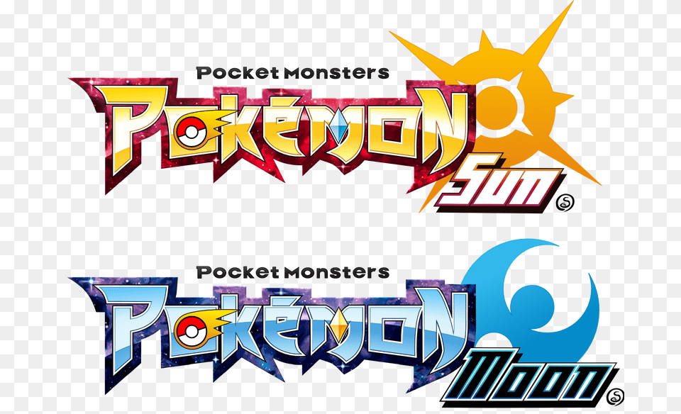 Pokemon Sun Moon Logos Png Image