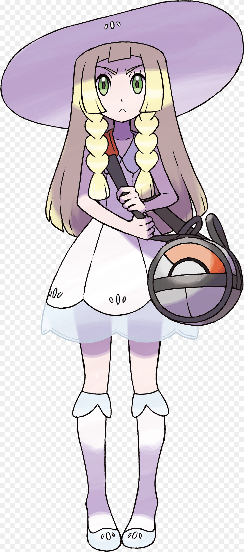 Pokemon Sun U0026 Moon Characters Pokeshopper Lillie Pokemon, Book, Publication, Comics, Female Free Png Download