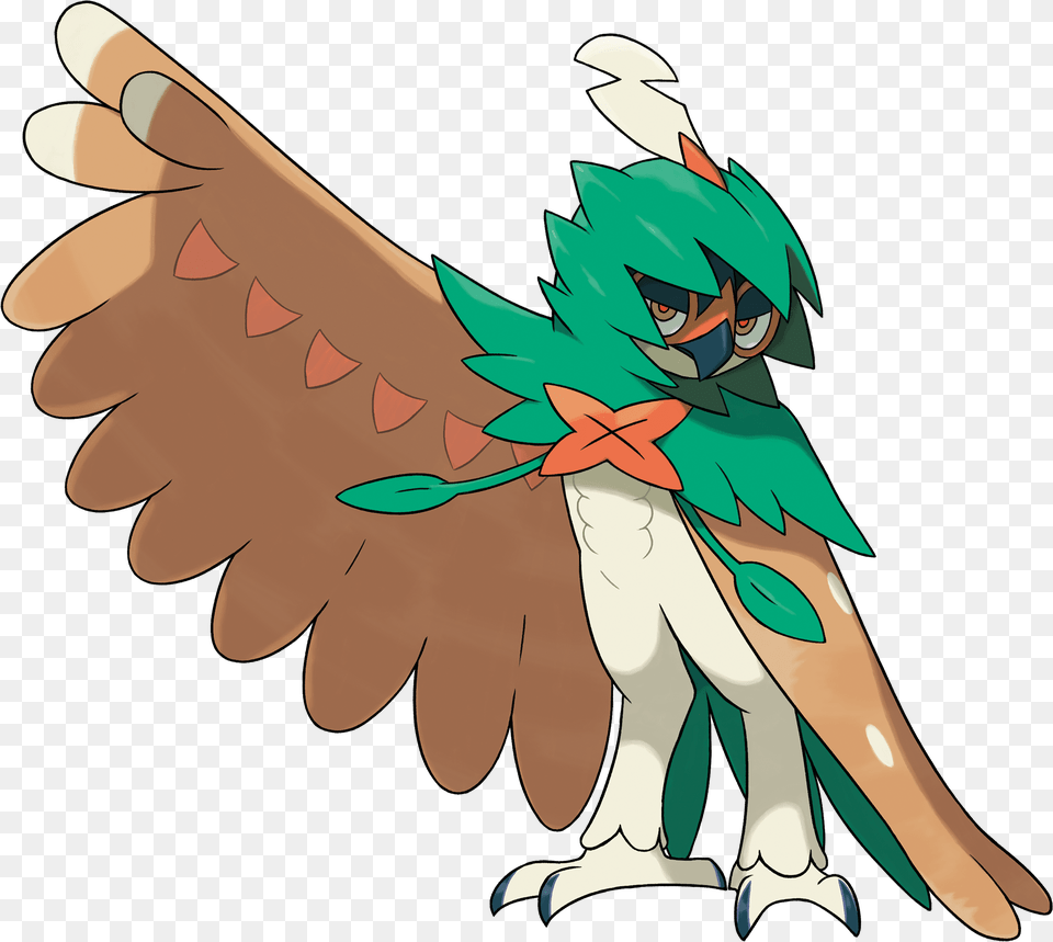 Pokemon Sun U0026 Moon Starter Evolutions Information Stats Pokemon Decidueye, Person, Animal, Beak, Bird Png Image