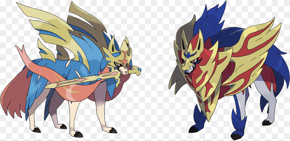 Pokemon Sword And Shield Mart Zacian And Zamazenta, Book, Comics, Publication, Anime Png Image