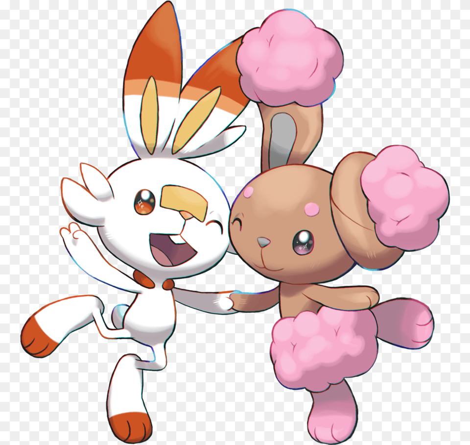 Pokemon Sword And Shield Scorbunny, Face, Head, Person, Baby Free Png