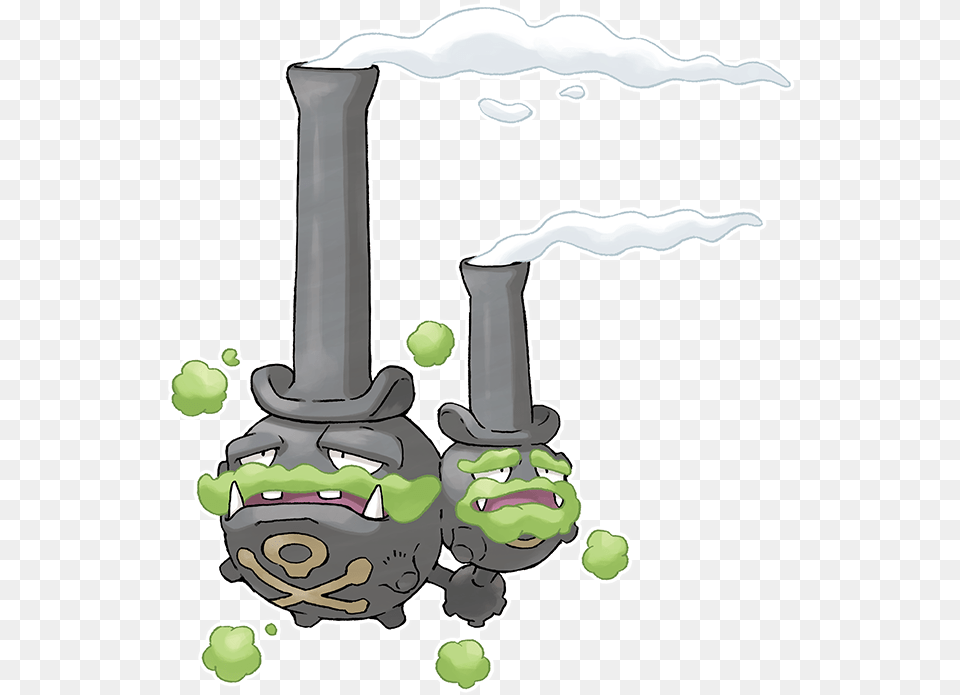 Pokemon Sword Shield Reveal Region Exclusive Galarian Sword And Shield Weezing, Smoke Pipe, Ball, Sport, Tennis Free Png Download