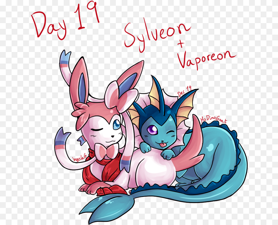 Pokemon Sylveon And Vaporeon, Book, Comics, Publication, Baby Png