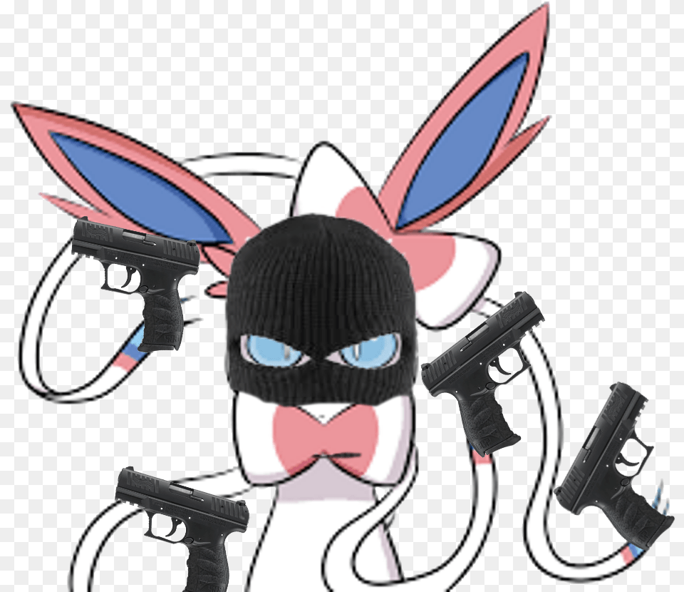 Pokemon Sylveon Angry, Firearm, Weapon, Gun, Baby Free Transparent Png