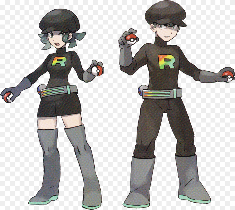 Pokemon Team Rainbow Rocket Grunt, Boy, Child, Person, Male Free Png