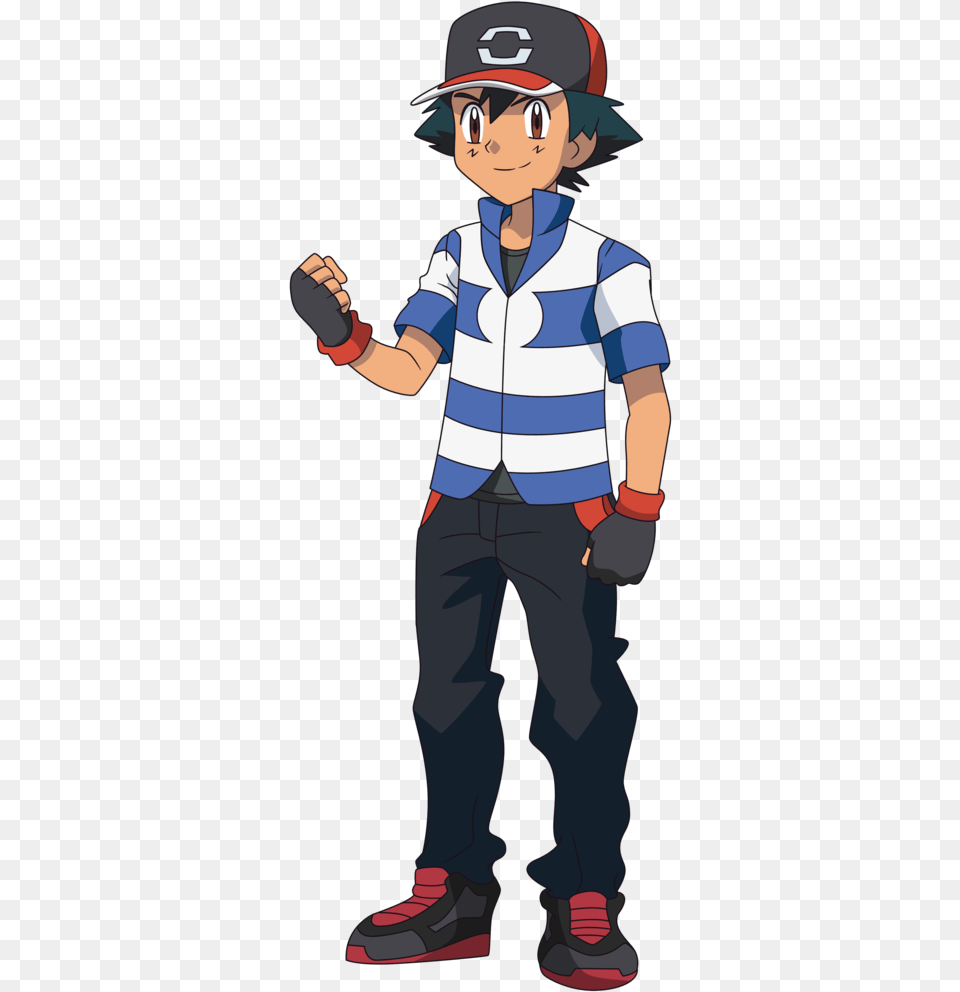 Pokemon The Series Sun And Moon In Pokemon Sun And Moon Ash Outfit, Person, Boy, Child, Male Free Transparent Png