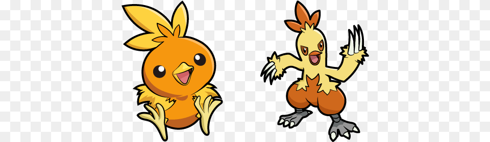 Pokemon Torchic And Combusken In 2020 Hoenn Region Torchic Pokemon, Animal, Kangaroo, Mammal, Bird Png Image