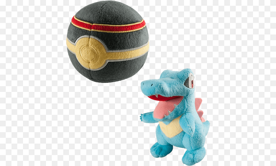 Pokemon Totodile And Luxury Ball 2pack Plush Pokemon Stuffed Animals Poke Ball, Toy, Football, Soccer, Soccer Ball Free Transparent Png