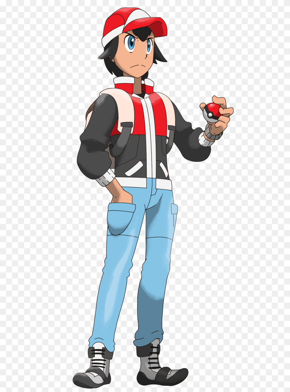 Pokemon Trainer Male, Person, Clothing, Pants, Baseball Cap Free Png