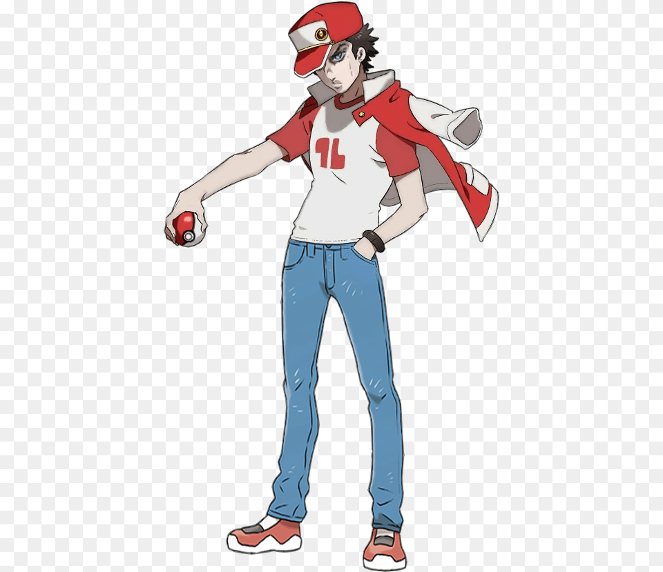 Pokemon Trainer Red Fanart, Boy, Clothing, Male, Pants Free Png