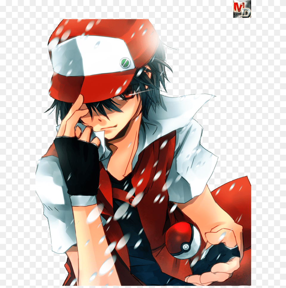 Pokemon Trainer Red Fanart, Publication, Book, Comics, Adult Free Png Download