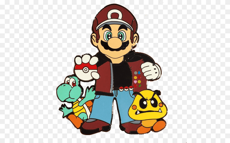 Pokemon Trainer Red Mario, Baby, Person, Face, Head Free Png