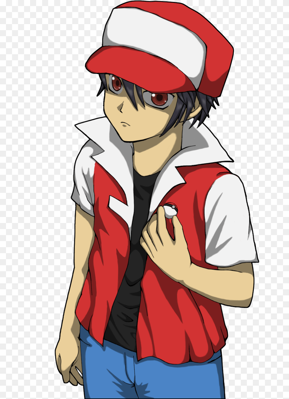 Pokemon Trainer Red Vector Royalty Pokemon Trainer Red, Book, Comics, Publication, Adult Png Image