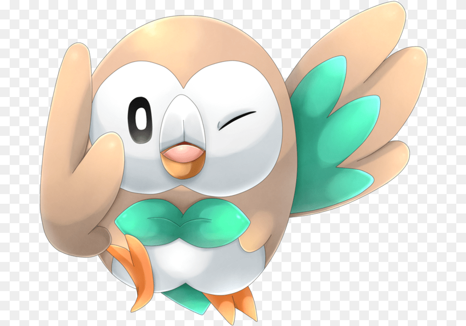 Pokemon Transparent Background Rowlet Pokemon Transparent Png Image