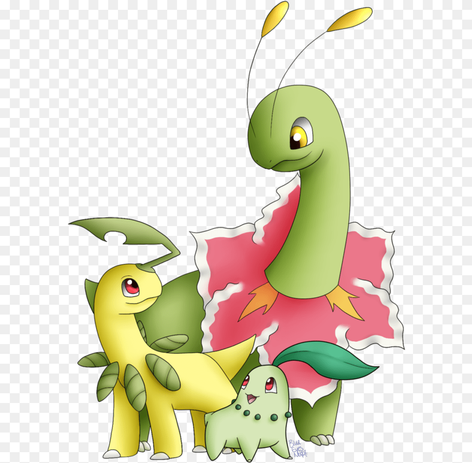 Pokemon Type Grass Used In Soulsilver How Chikorita Last Evolution, Baby, Person Free Png