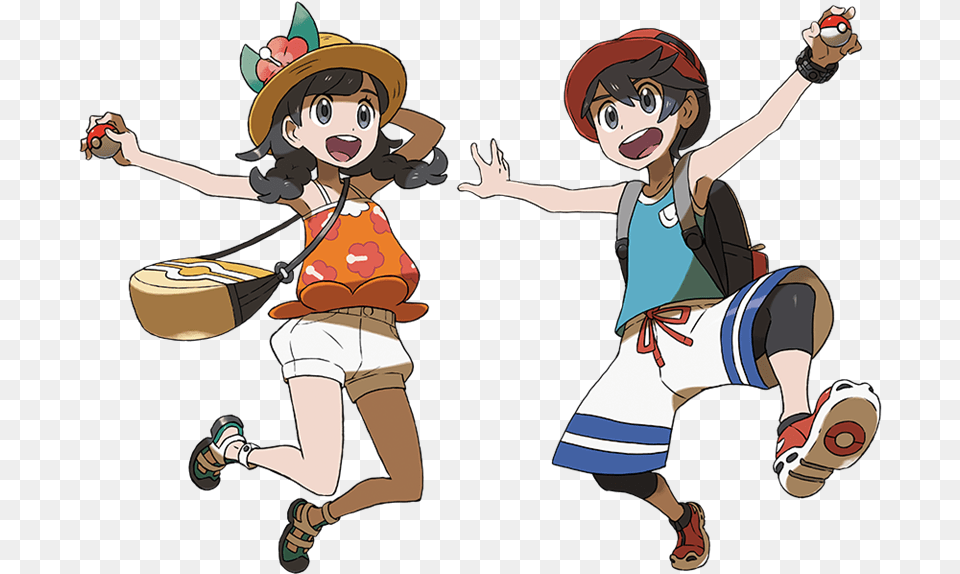 Pokemon Ultra Sun And Moon Trainers, Baby, Person, Book, Comics Free Png Download