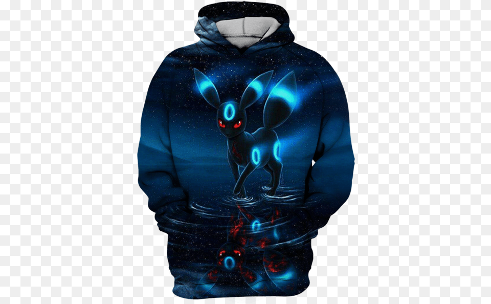 Pokemon Umbreon 3d Printed Shiny Umbreon Art, Clothing, Hoodie, Knitwear, Sweater Free Png