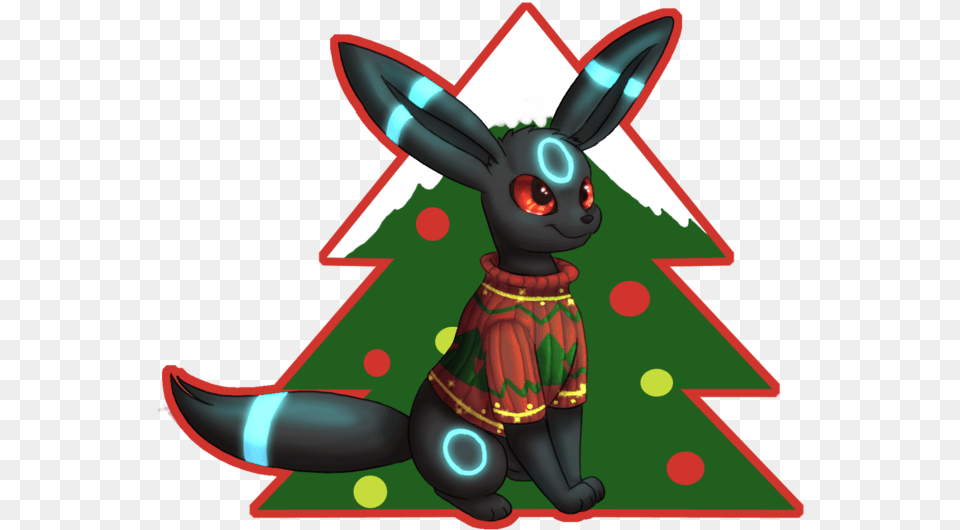 Pokemon Umbreon Christmas Clipart Cartoon Png Image