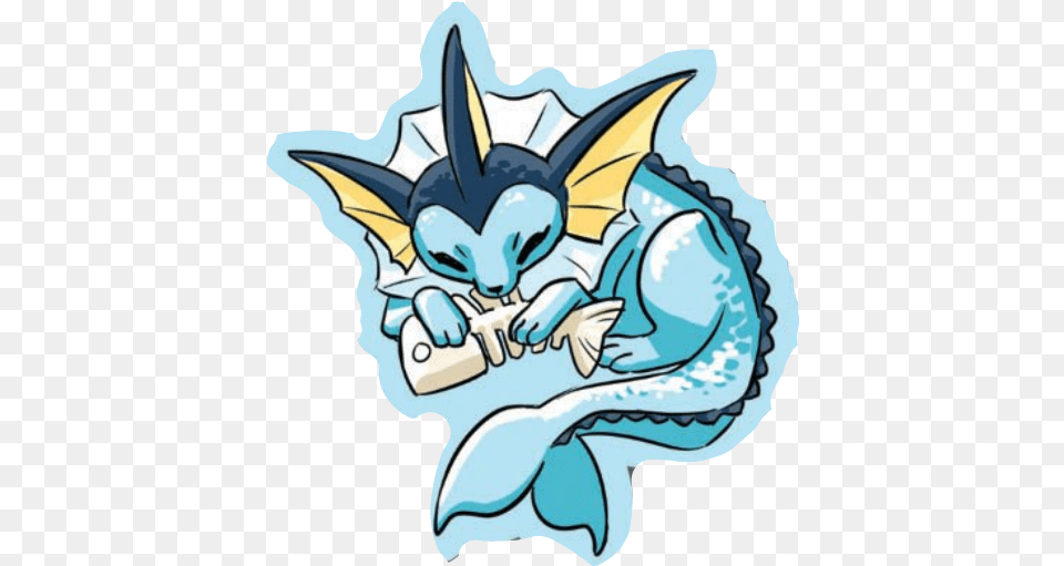 Pokemon Vaporeon Kawaii Sticker By Saberkitty 3 Fictional Character, Art, Accessories, Baby, Person Free Transparent Png