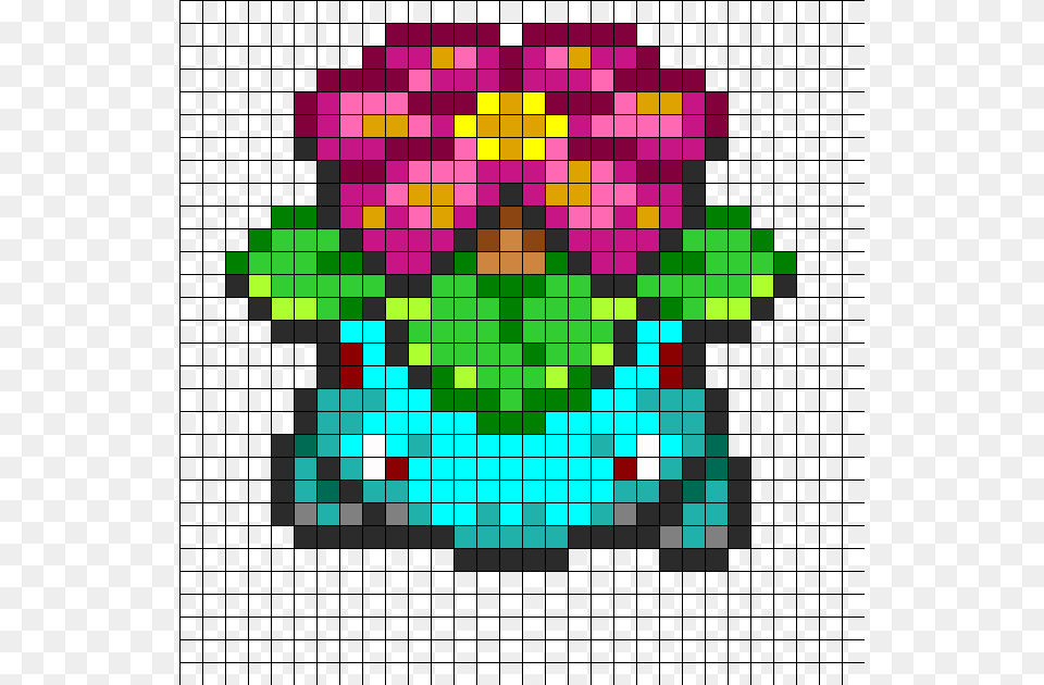 Pokemon Venusaur Fuse Bead Pattern Perler Perler Bead Pokemon Venusaur Perler Beads, Art, Graphics, Smoke Pipe Free Png Download