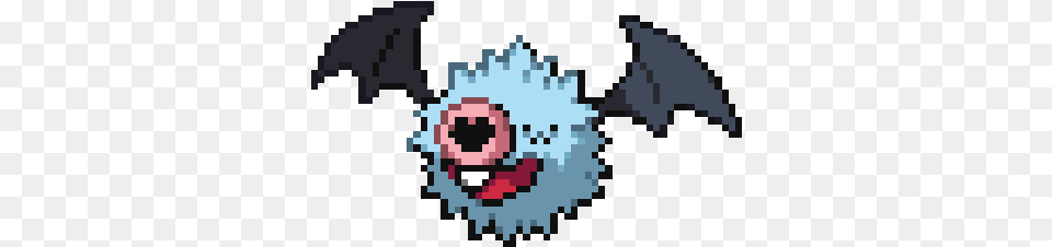 Pokemon Woobat Named Him Matzo Because He Looks Like A Pixel Art Pokemon Woobat, Qr Code Free Transparent Png