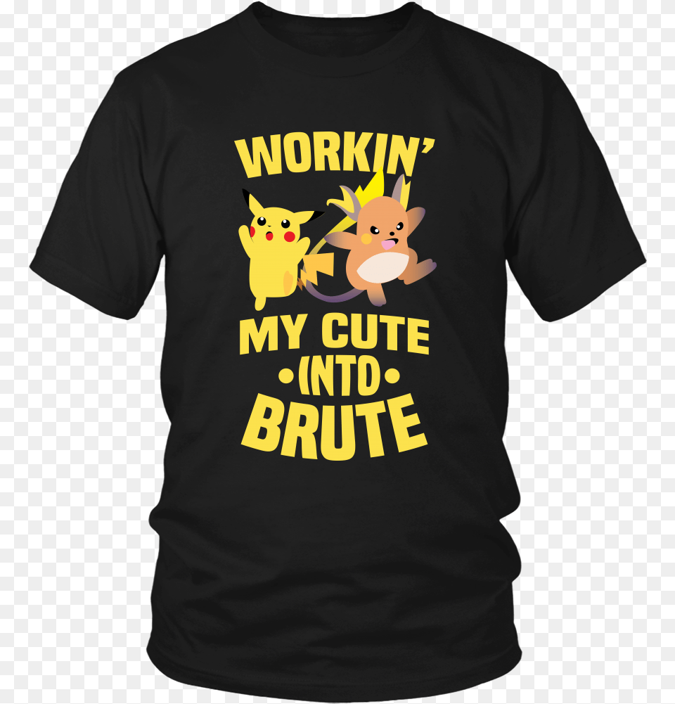 Pokemon Workin39 My Cute Into Brute Shirt Fishing Is The Way To A Man39s Heart, Clothing, T-shirt Free Png Download