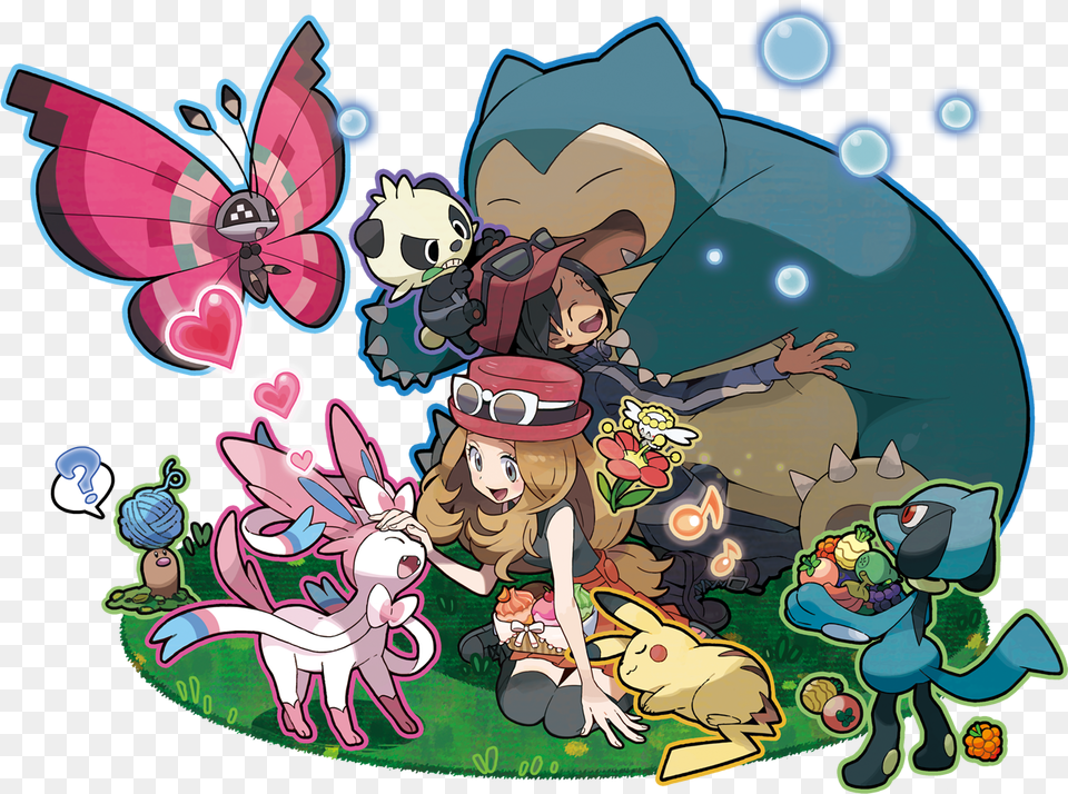 Pokemon Xy Calem Team, Book, Comics, Publication, Baby Png