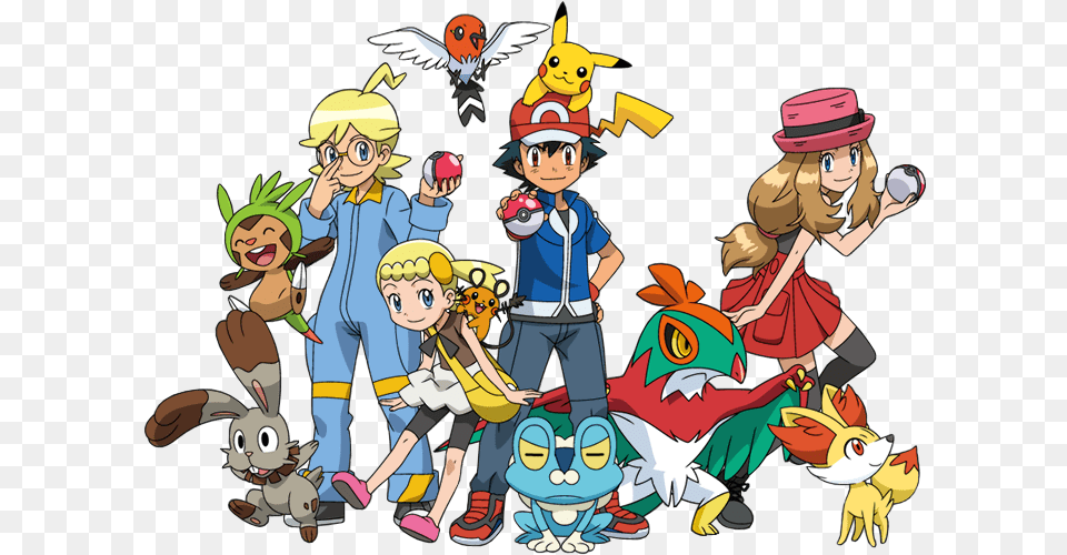 Pokemon Xy Na Netflix Image With No Ash Pokemon In X And Y, Publication, Comics, Book, Person Free Transparent Png