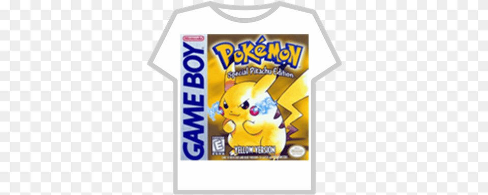 Pokemon Yellow Version Pokemon 3ds Games Codes, Clothing, T-shirt, Food, Ketchup Free Png Download