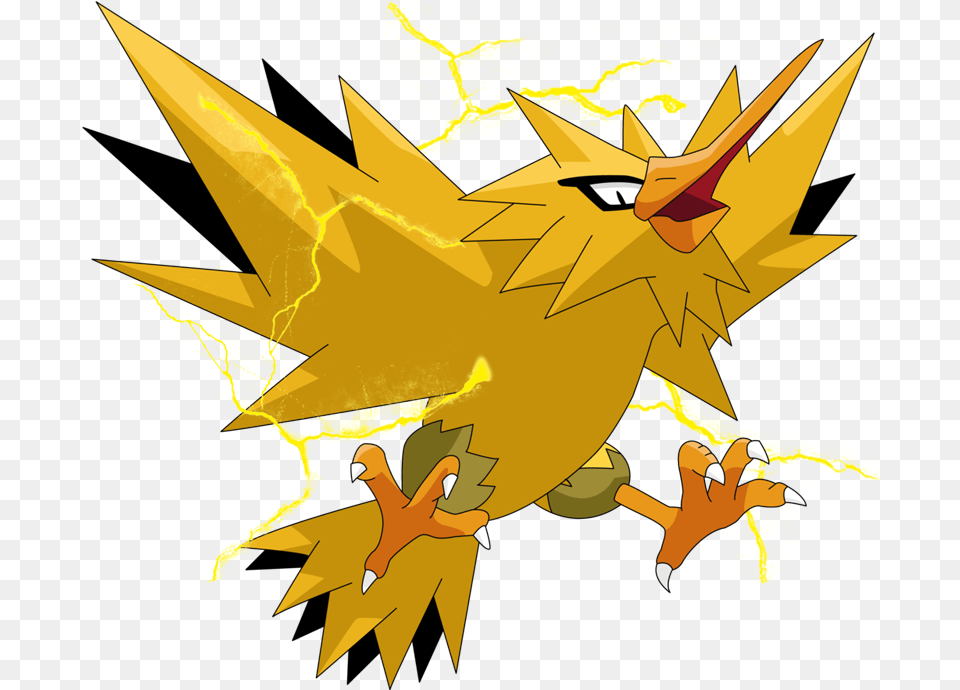 Pokemon Zapdos, Leaf, Plant, Animal, Fish Free Png