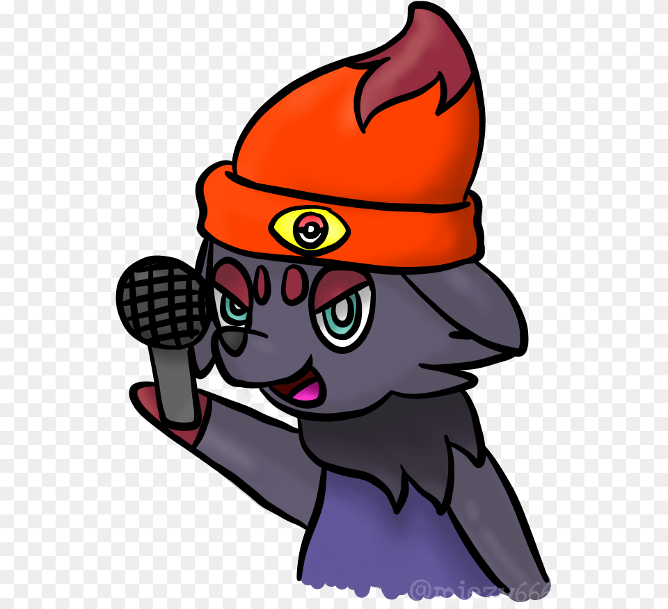 Pokemon Zorua Parappatherapper Crossover Miezy666 Cartoon, Baby, Helmet, Person, Clothing Free Transparent Png
