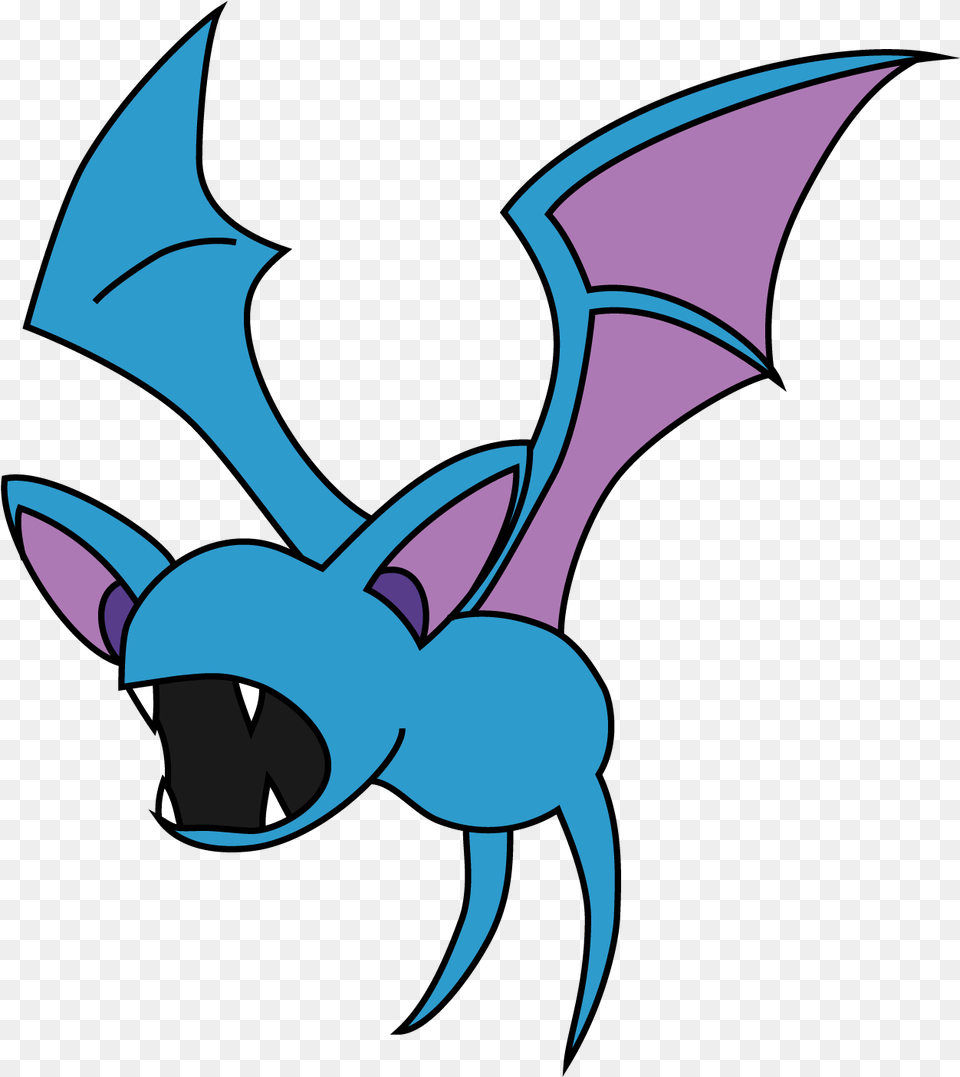 Pokemon Zubat Art, Animal, Fish, Sea Life, Shark Png Image