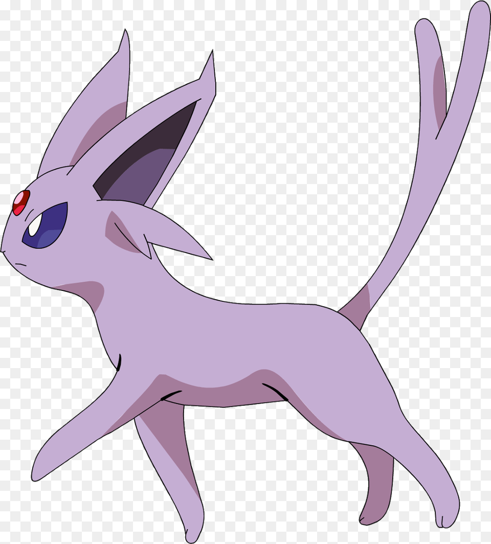 Pokemonespeonanime Espeon Pokemon Side View, Animal, Fish, Sea Life, Shark Png Image