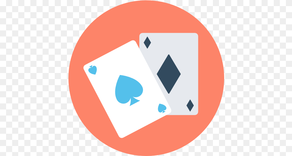 Poker Black Jack Gaming Casino Playing Cards Icon Circle, Disk Png Image
