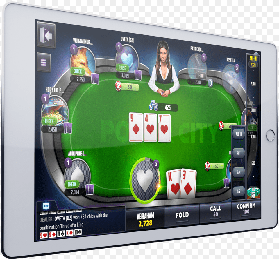 Poker City Tablet Led Backlit Lcd Display, Computer, Tablet Computer, Person, Girl Free Transparent Png