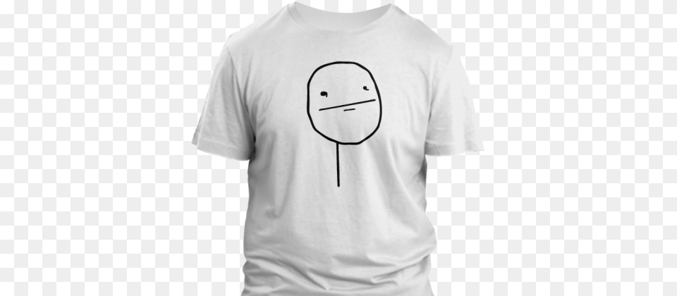 Poker Face Meme Kings Are Born In October, Clothing, T-shirt, Shirt Free Png Download