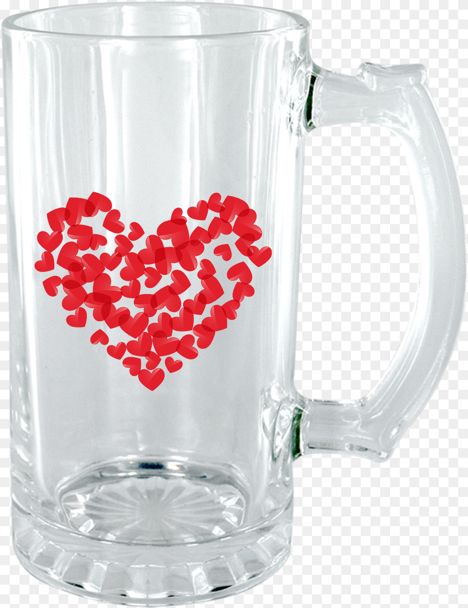 Poker Heart Icon Clear Beer Mug Beer Glassware, Cup, Glass, Stein Png