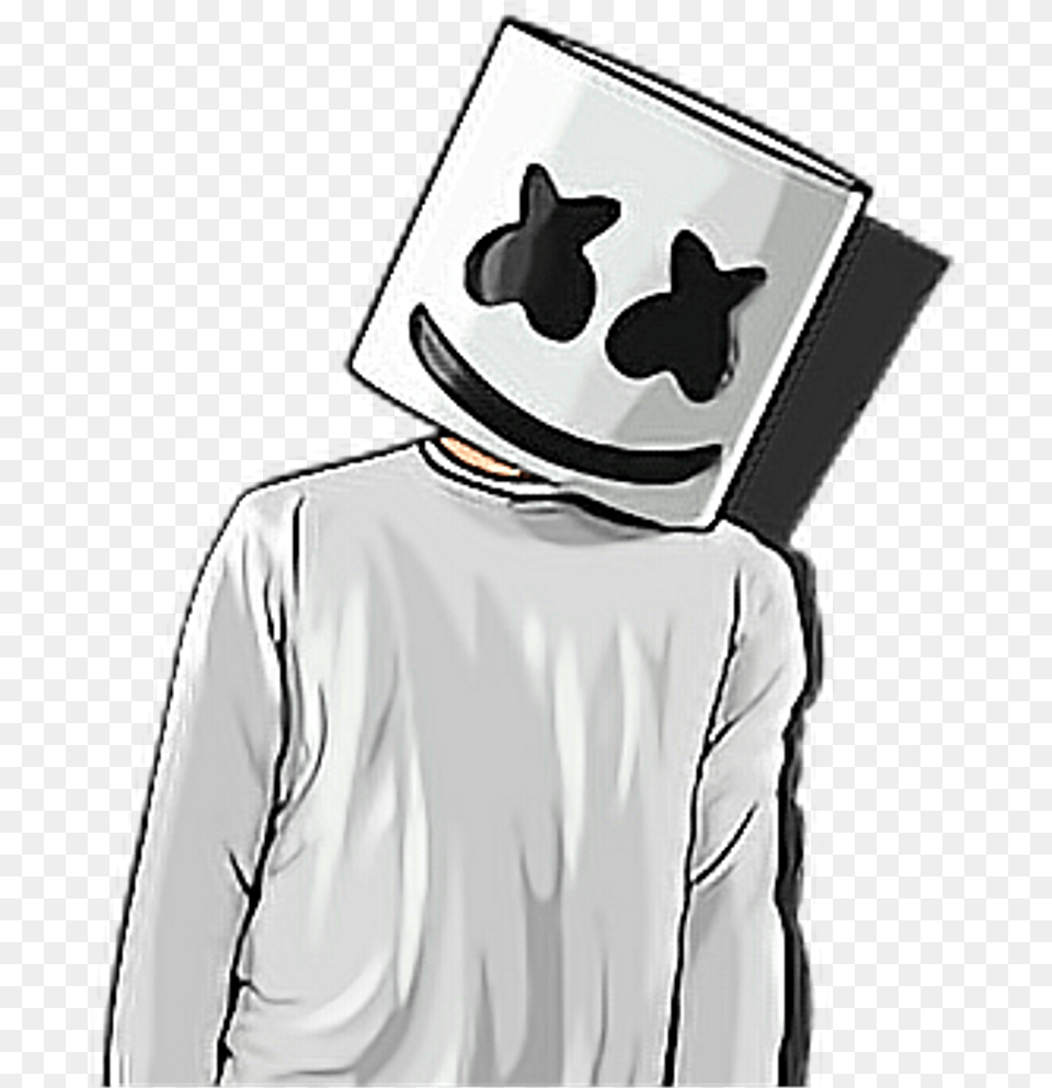 Poker Sticker Marshmello, Sleeve, Clothing, Long Sleeve, Hat Png Image