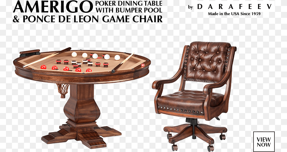Poker Table, Chair, Furniture, Game Free Png Download