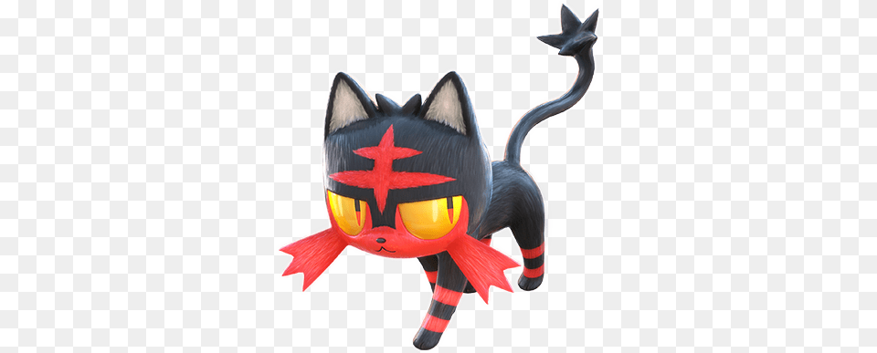 Pokken Litten Pokken Tournament Dx Support Pokemon, Plush, Toy, Animal, Fish Png Image