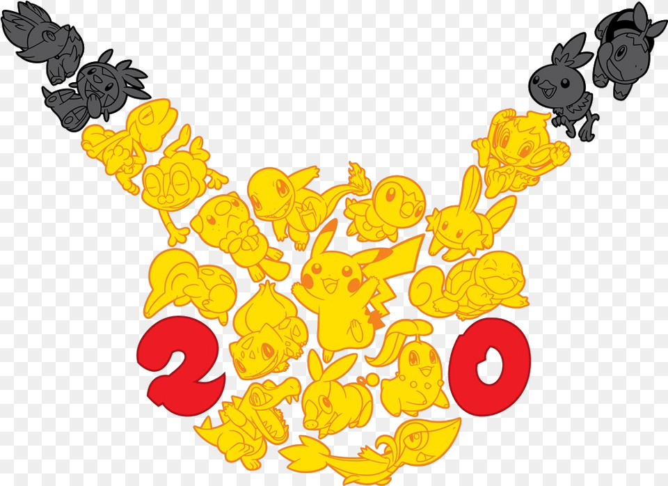 Pokmon Celebrates 20 Years With Ad In Super Bowl 50 Pokemon 20th Anniversary, Accessories, Necklace, Jewelry, Graphics Free Png