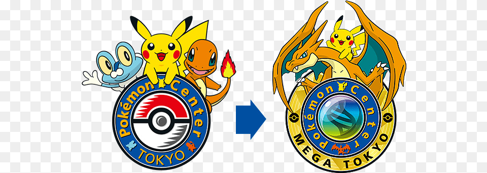Pokmon Center Tokyo Moving And Reopening As Mega Mega Tokyo Pokemon Center Tokyo, Logo, Badge, Symbol, Emblem Free Transparent Png